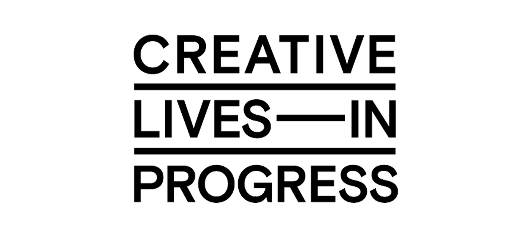 A logo for We’re partnering with Creative Lives in Progress — an inclusive creative careers resource